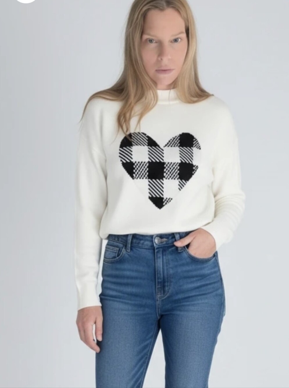 Talbots Womens Heart Sweater Size Large